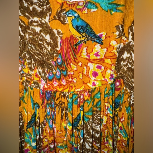 🌺 NWT! Anthropologie Raga Embroidered Boho Parkland Maxi Dress - Picture 11 of 16